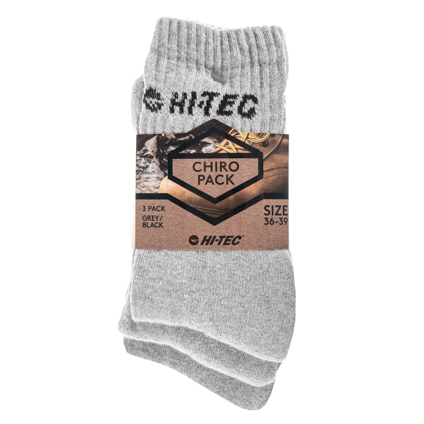 Skarpety Hi-Tec Chiro Pack - Grey/Black - 3 pary