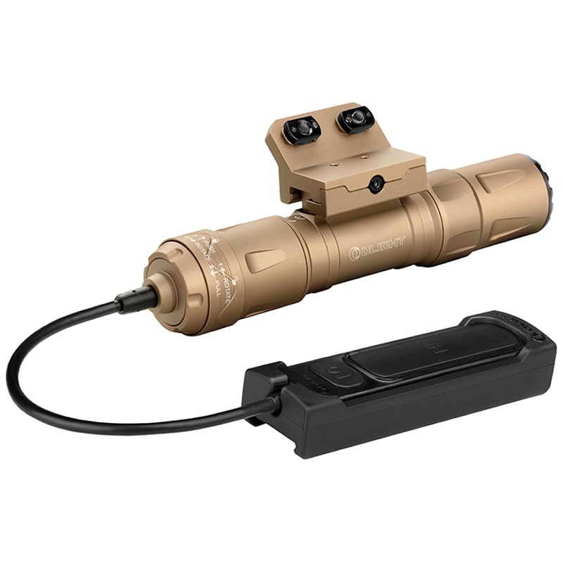Latarka na broń Olight Odin S Desert Tan z montażem - 1500 lumenów
