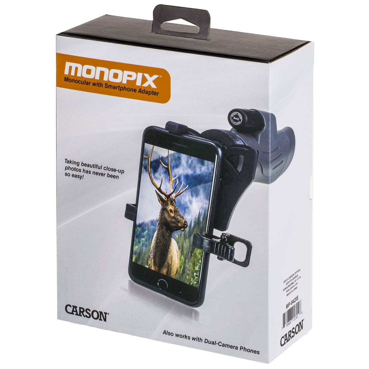 Monokular Carson MonoPix 8x42 z adapterem