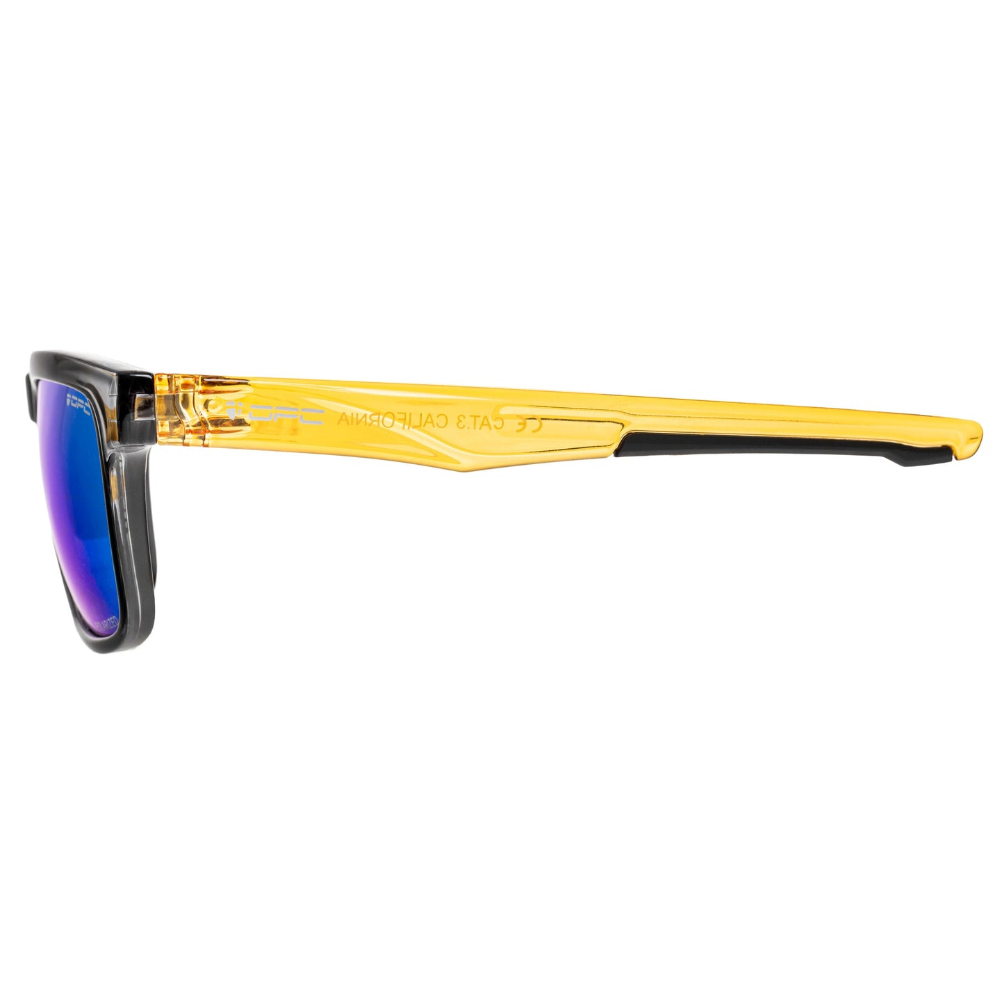 Okulary przeciwsłoneczne OPC Lifestyle California Black/Yellow Revo z polaryzacją