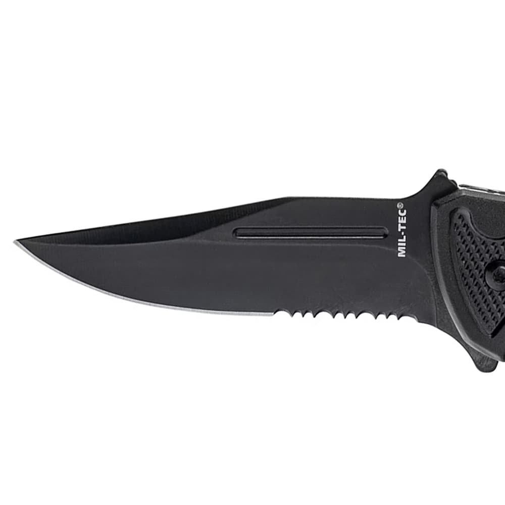 Nóż składany ratowniczy Mil-Tec Rescue Black