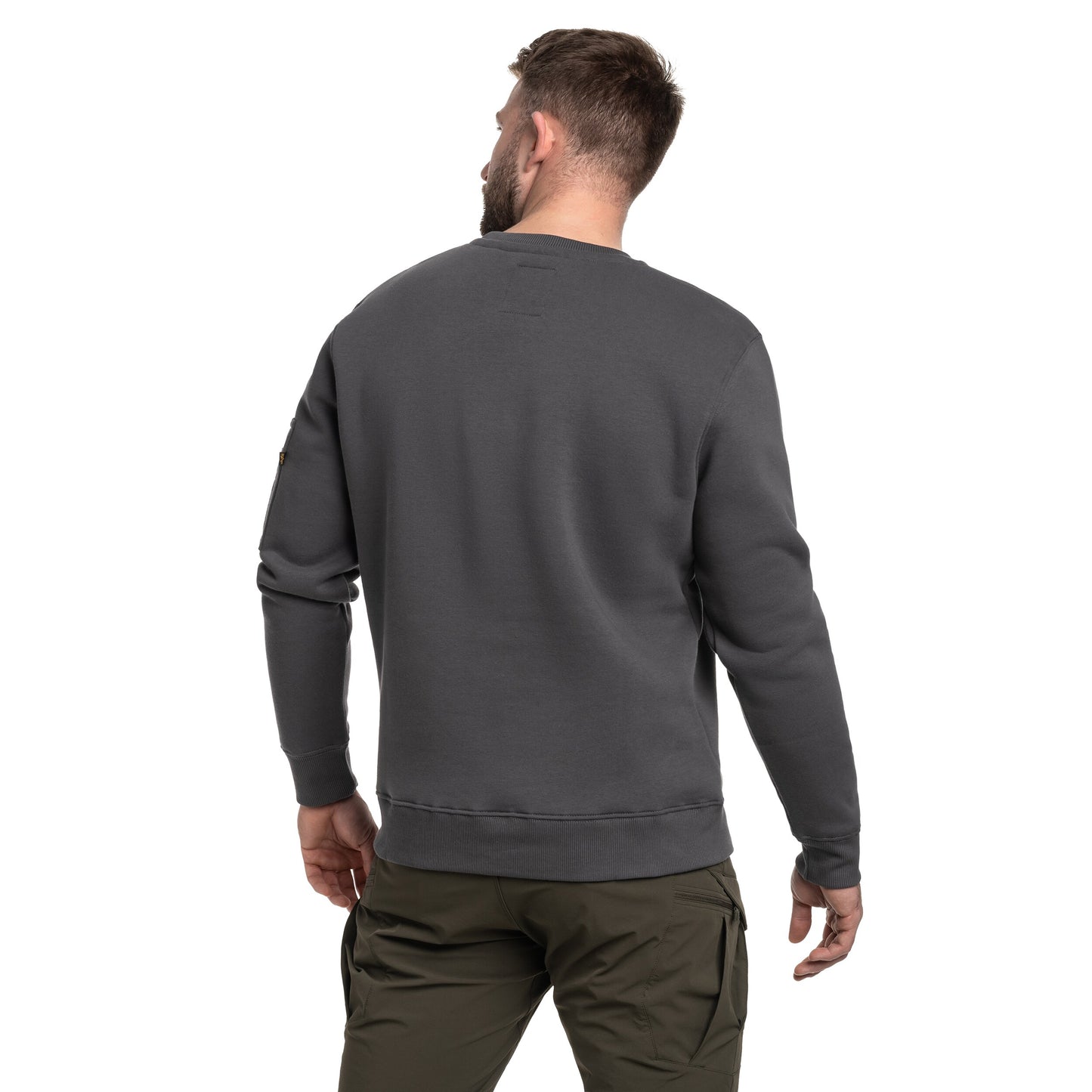 Bluza Alpha Industries Reflective Print Sweater - Vintage Grey