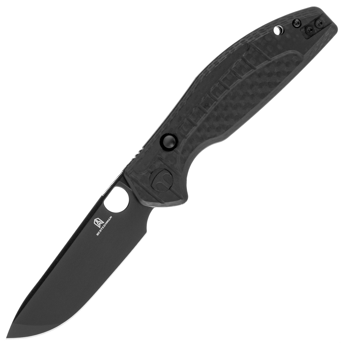 Nóż składany Bestechman Angry Owl - Black/Black