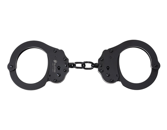 Kajdanki łańcuszkowe Alcyon Chain steel Double lock czarne