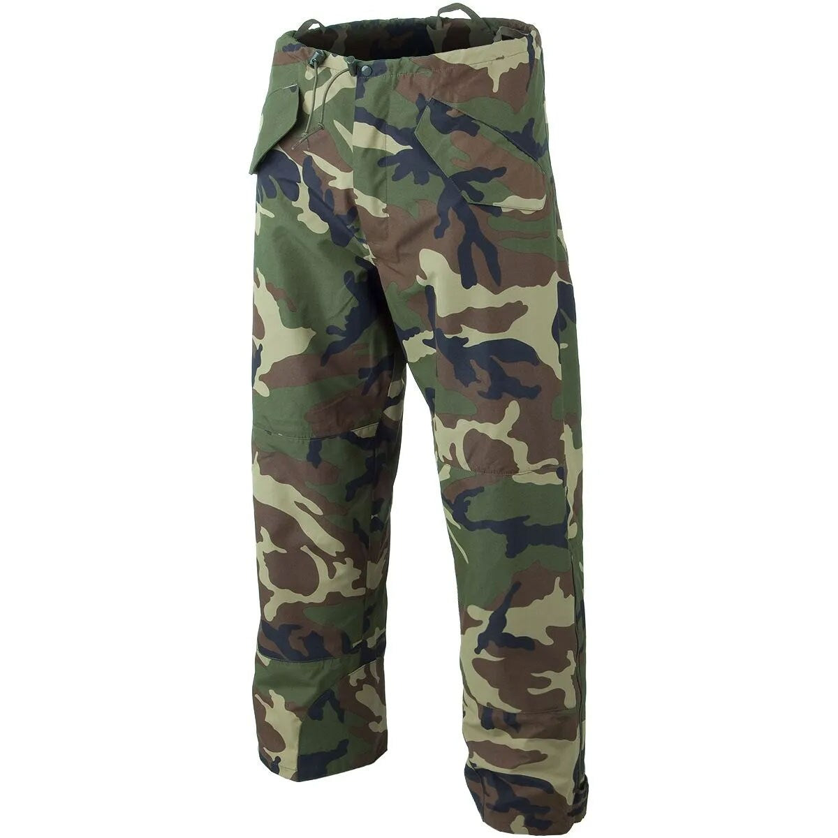 Spodnie Mil-Tec Wet Weather 3-Layer Laminate Waterproof z szelkami - Woodland