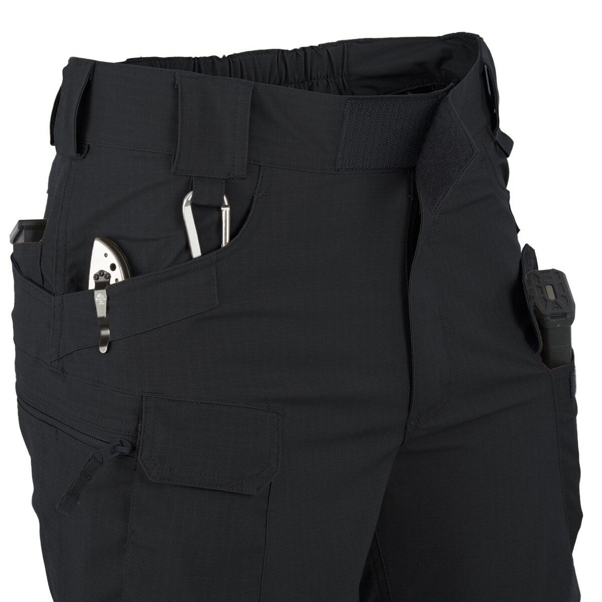 Szorty Helikon PoliCotton Rip-Stop UTS 6" - Black