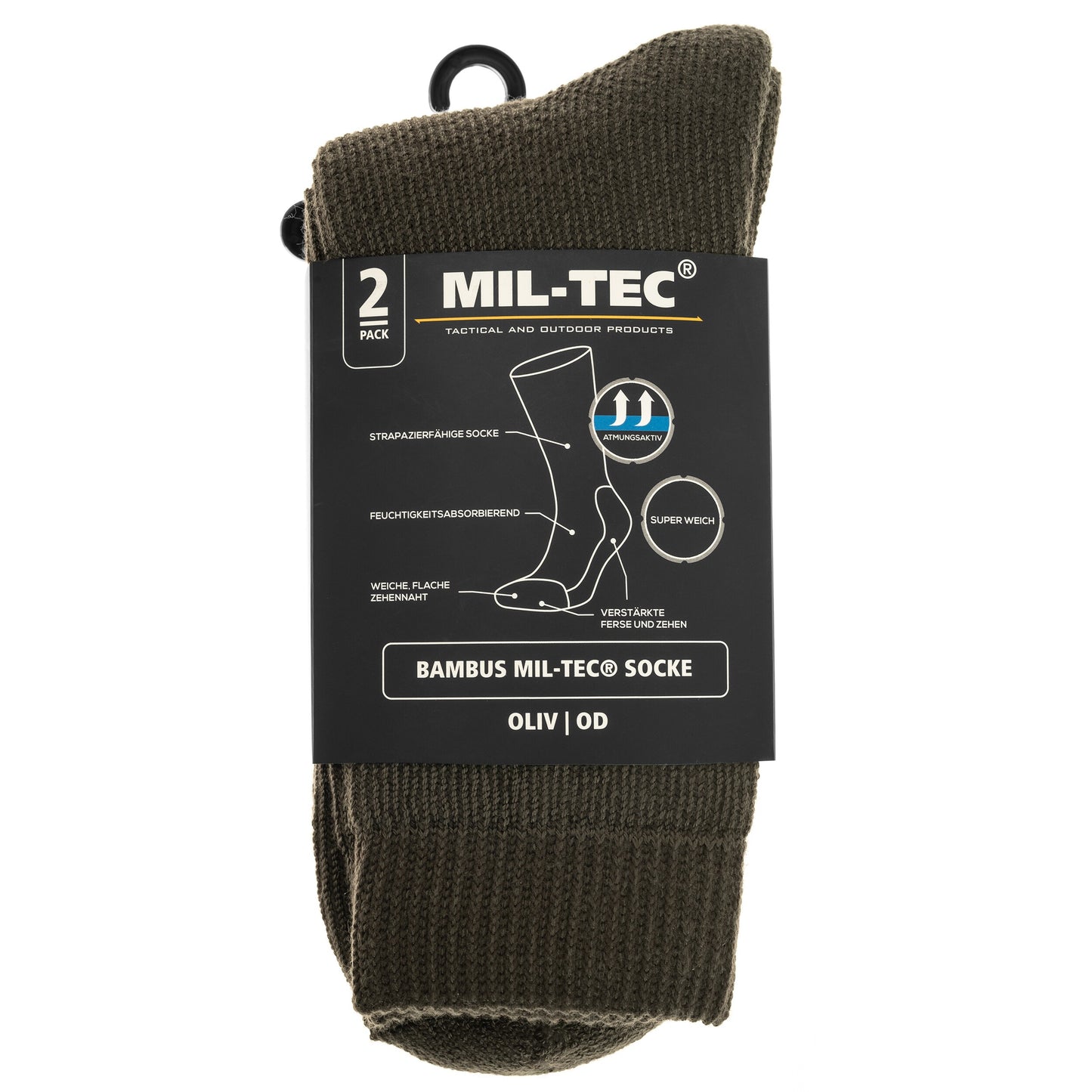 Skarpety Mil-Tec Nature Olive - 2 pary