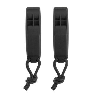 Gwizdek alarmowy Mil-Tec Signaling Whistle Tactical MOLLE Black - 2 szt.