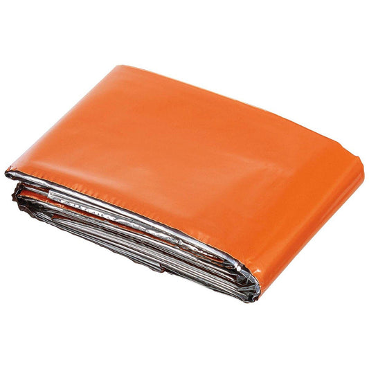 Koc termiczny - folia NRC MFH Emergency Blanket Silver/Orange 132 x 213 cm