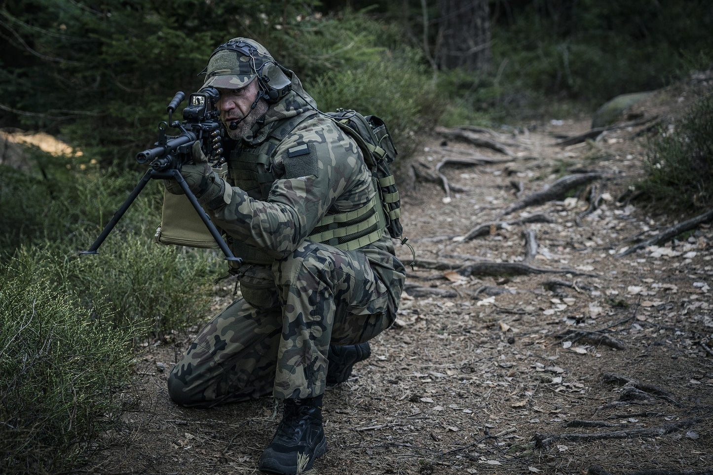Spodnie mundurowe Helikon SFU Next Mk2 Pants PolyCotton Rip-Stop - wz.93 Pantera PL Woodland