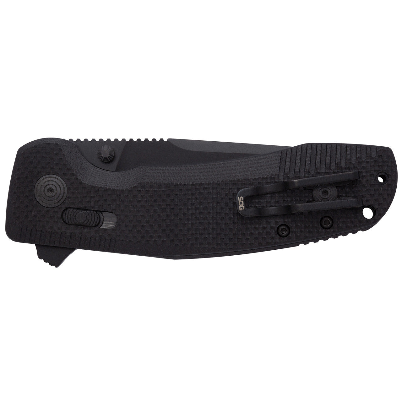 Nóż składany SOG TAC XR Serrated - Blackout