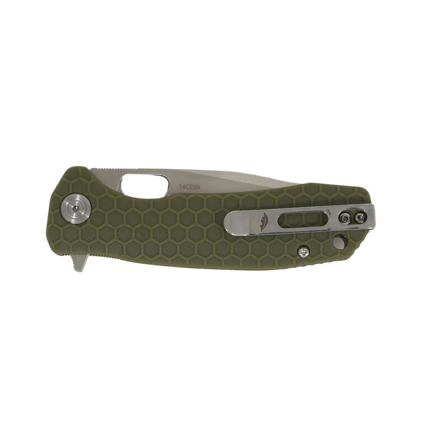 Nóż składany Honey Badger Tanto Medium 14C28N - Green