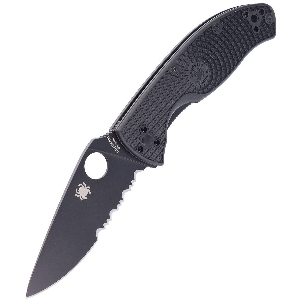 Nóż składany Spyderco Tenacious FRN 8Cr13MoV - Black Blade Spyder