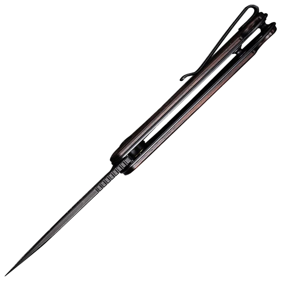 Nóż składany Civivi D2 Elementum Flipper C907W - Black Stonewashed/Black Ebony Wood