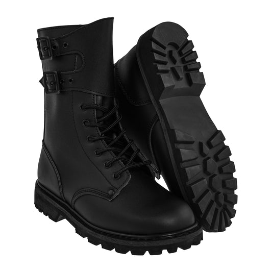 Buty Mil-Tec French Action Leather Combat Boots - Black