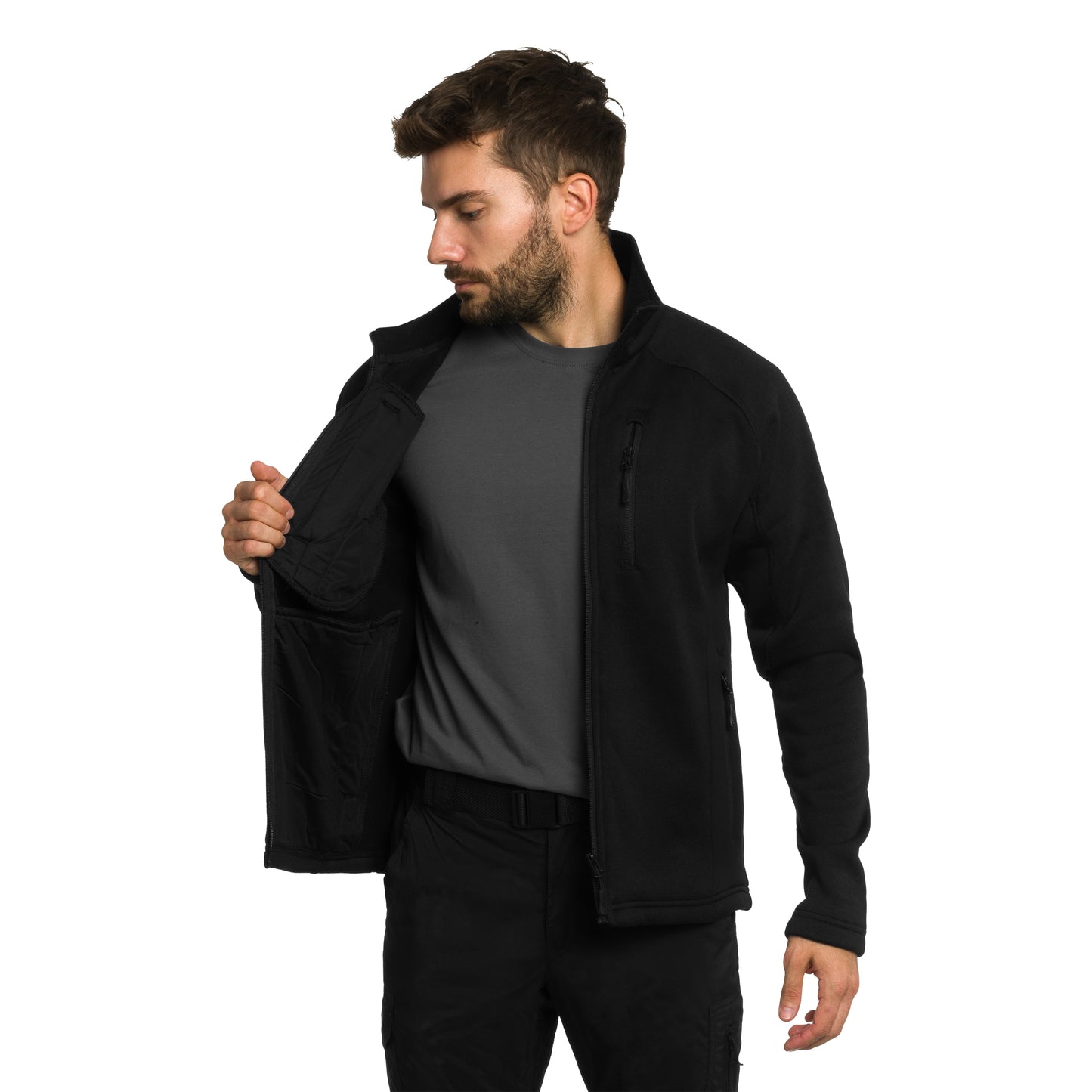 Polar Mil-Tec Outdoor Structure Fleece - Black