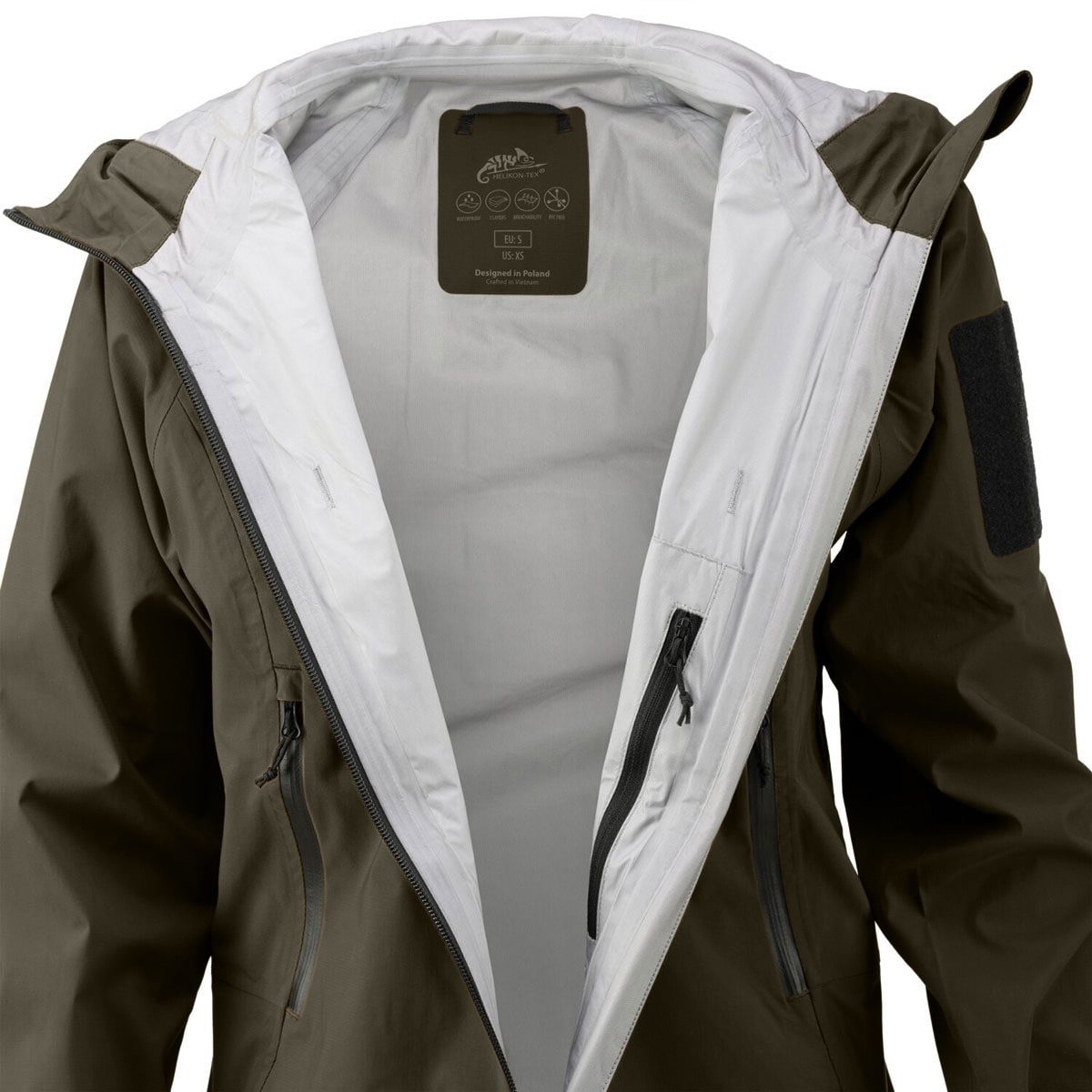 Kurtka Helikon Squall Hardshell - Taiga Green