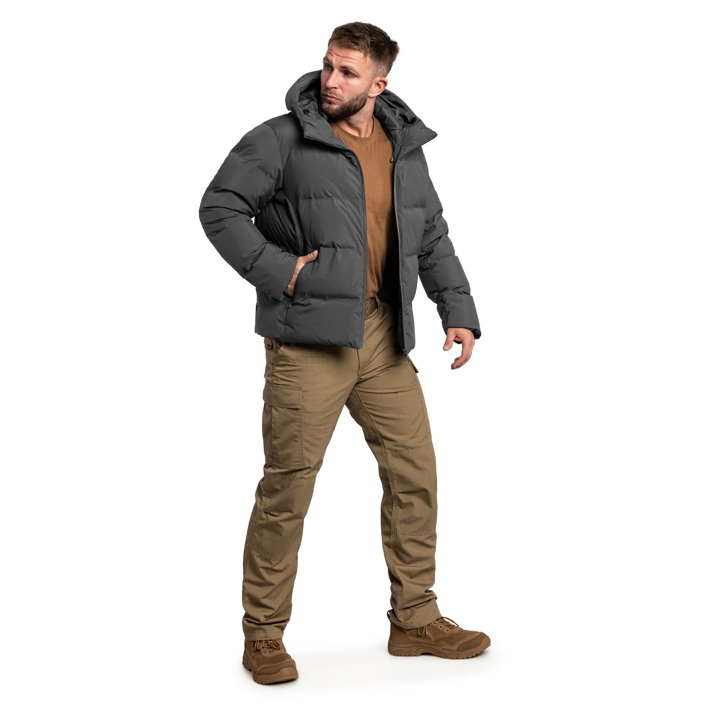 Kurtka Pentagon Omega Down - Cinder Grey