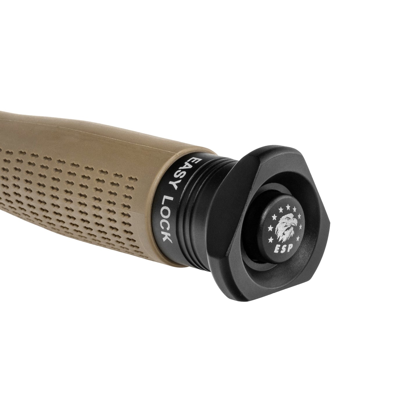 Pałka teleskopowa ESP Easy Lock Button Triangle End Ergonomic hartowana 20" - Khaki