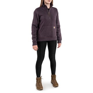 Bluza damska Carhartt Midweight Half Zip - Blackberry Heather
