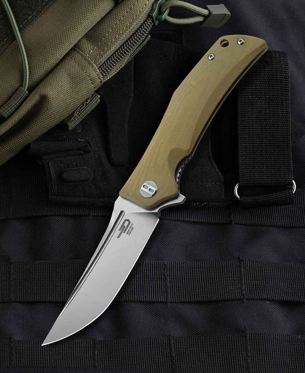 Nóż składany Bestech Knives Scimitar - Beige
