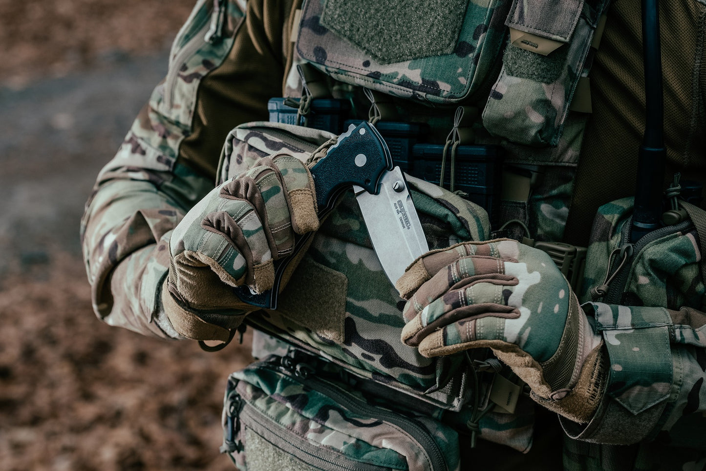 Rękawice Helikon Range Tactical - MultiCam/Coyote