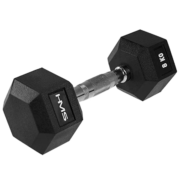 Hantel heksagonalny HMS Hex Pro 8 kg