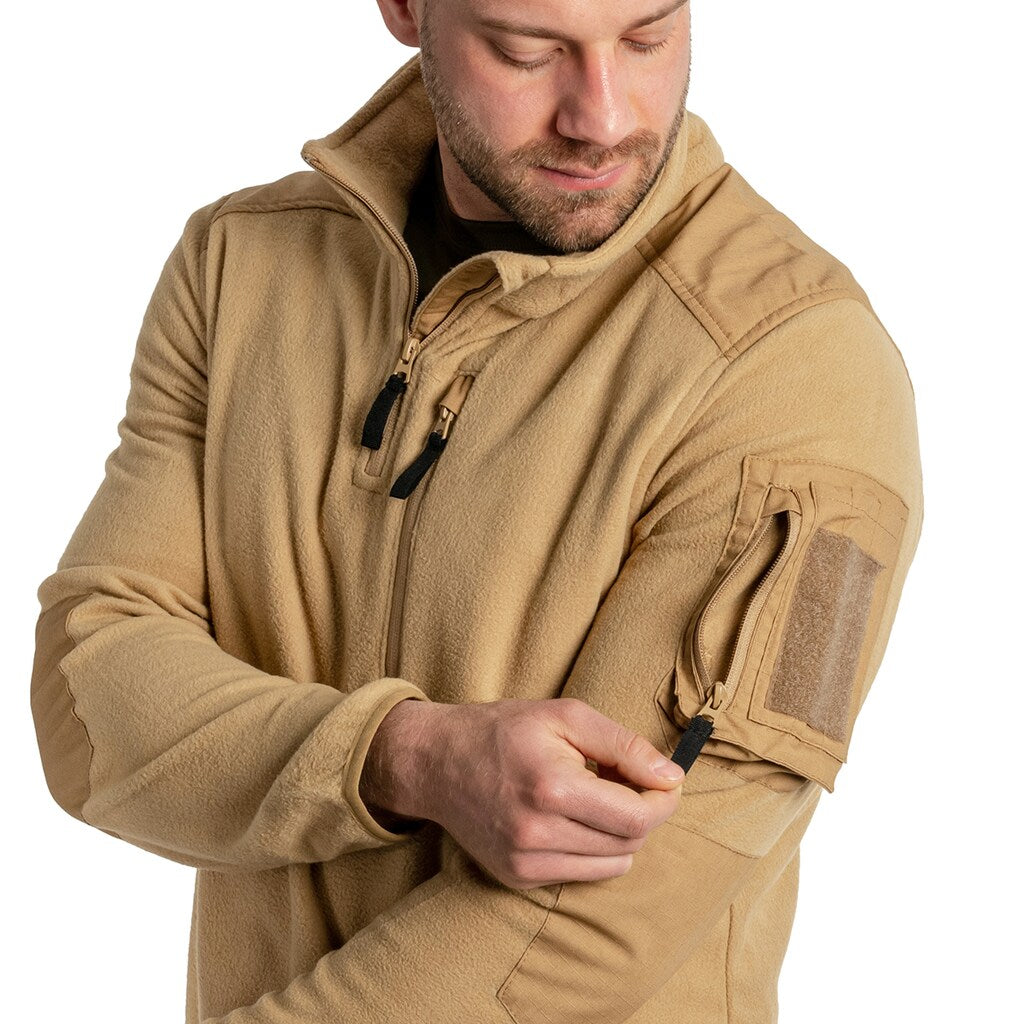 Polar Brandit Fleece Troyer Ripstop - Coyote