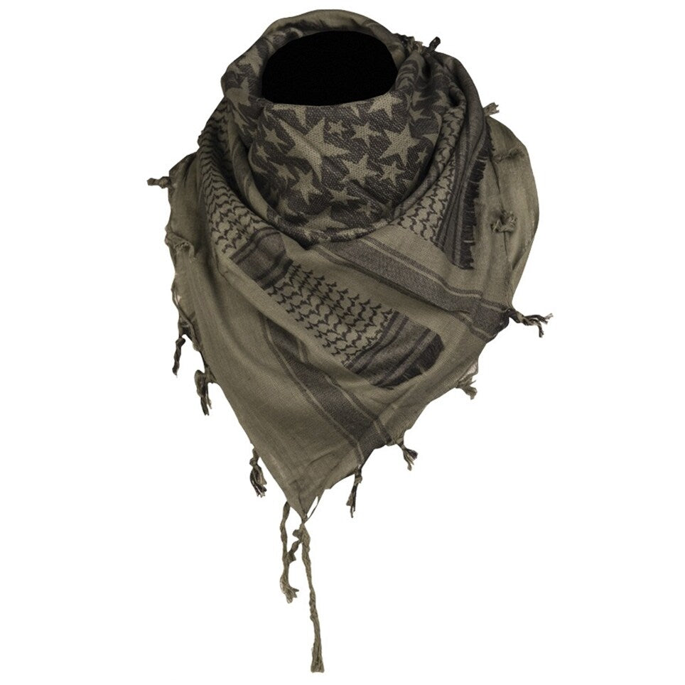 Arafatka chusta ochronna Mil-Tec Stars - Olive/Black
