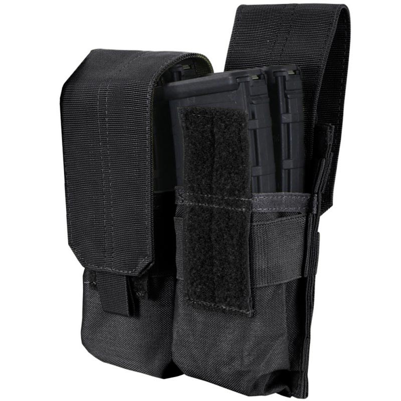 Podwójna ładownica Condor Double M4/M16 Mag Pouch Black