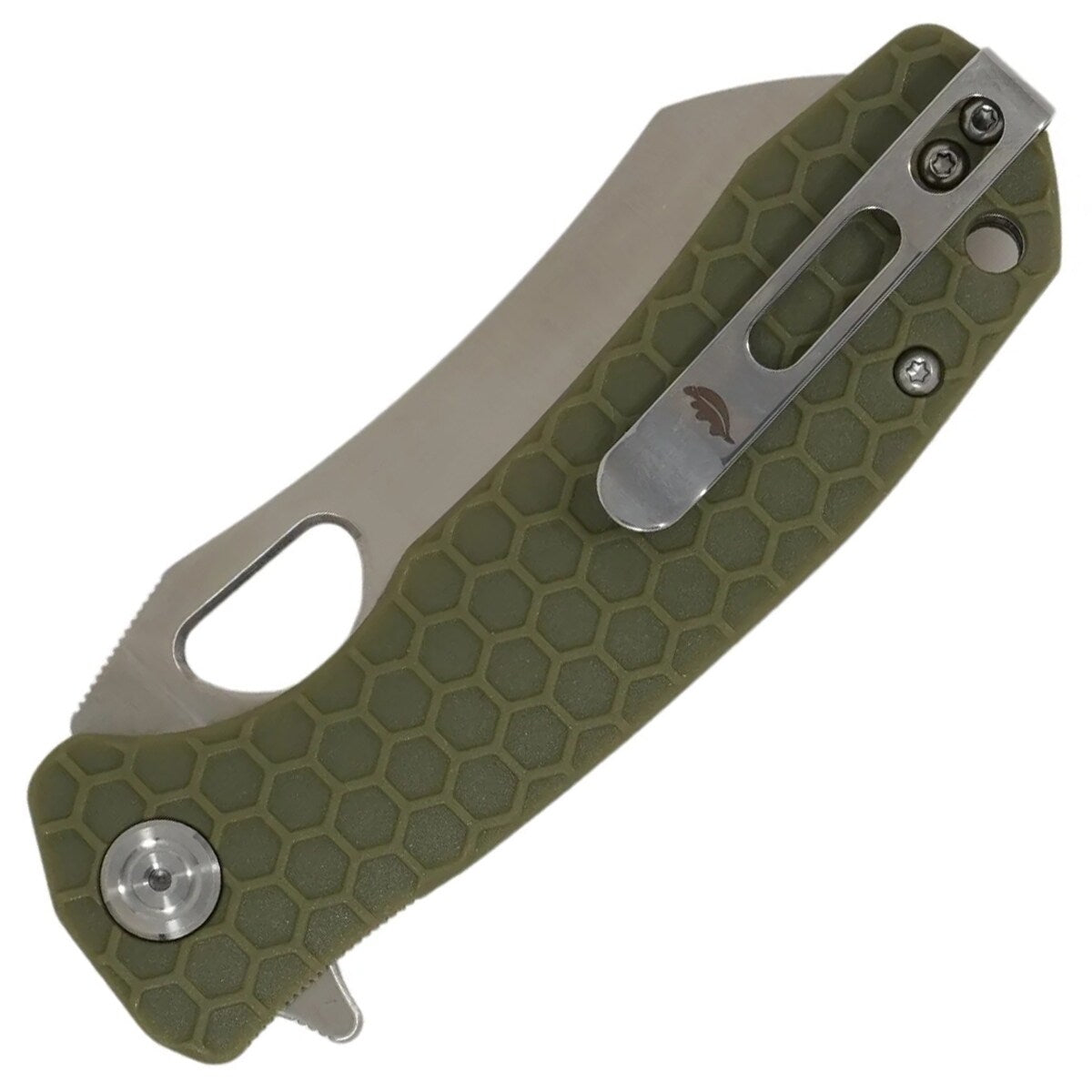 Nóż składany Honey Badger Wharncleaver D2 Medium - Green