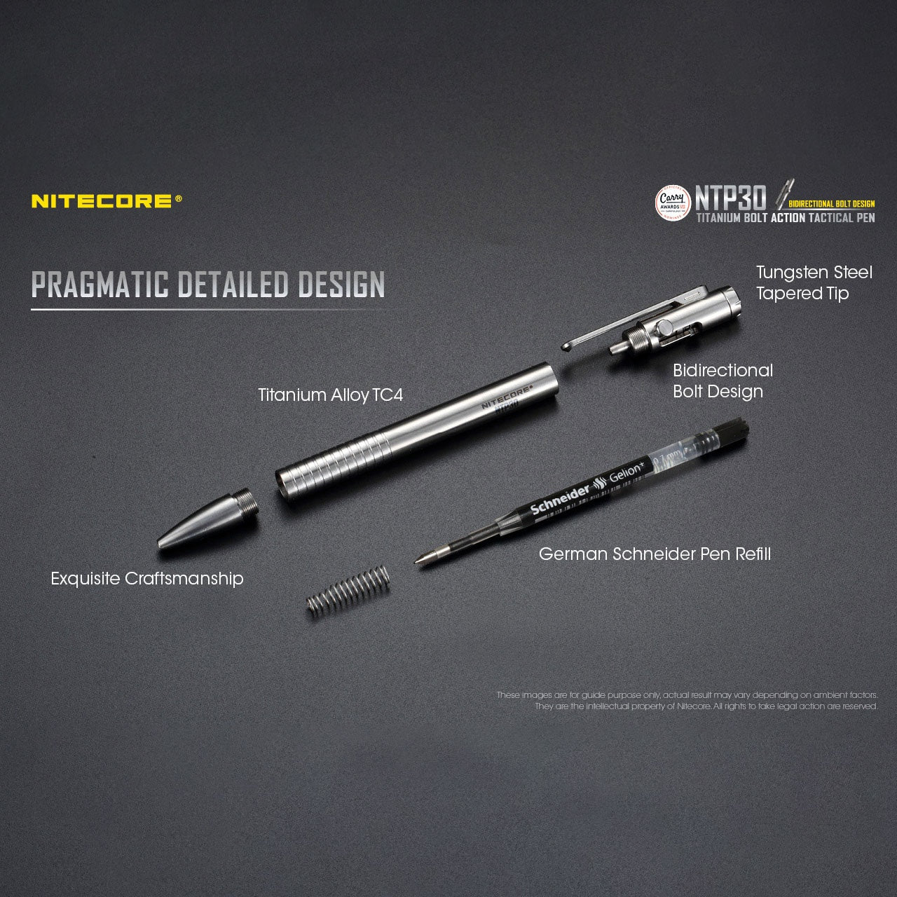 Długopis taktyczny Nitecore NTP30