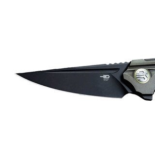 Nóż składany Bestech Knives Vigil - Black Stonewash Blade/Bronze Titanium