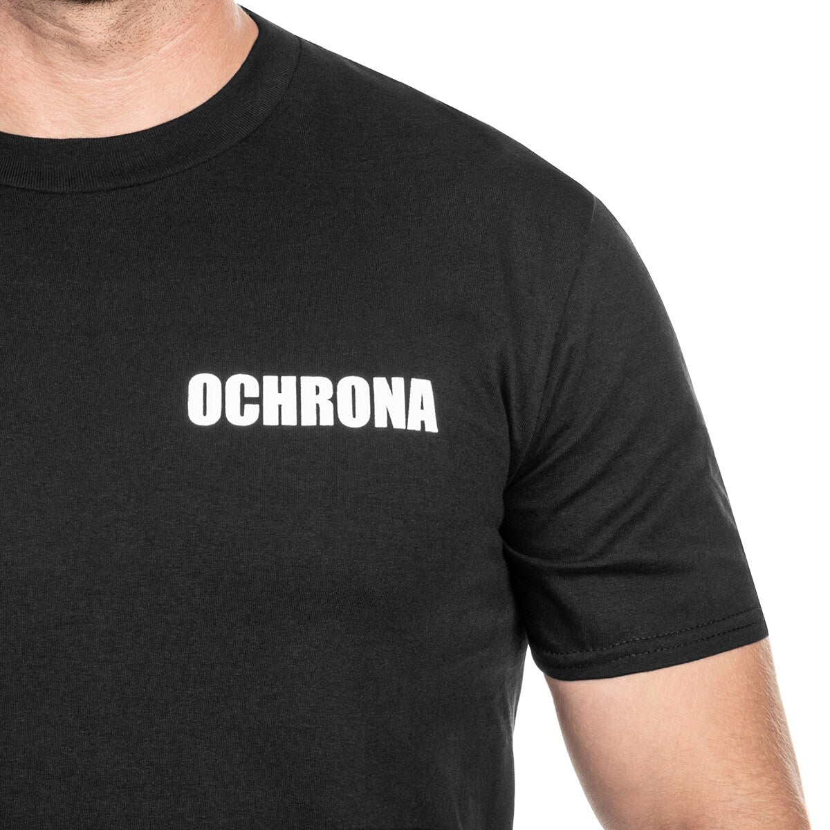 Koszulka T-shirt "Ochrona" - Czarna