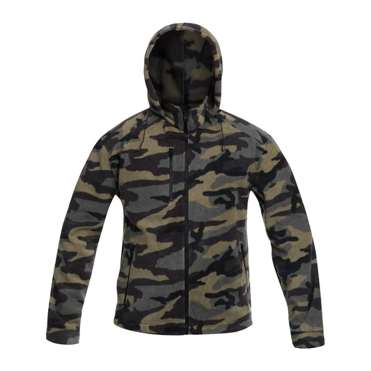 Polar wojskowy z kapturem - Camouflage