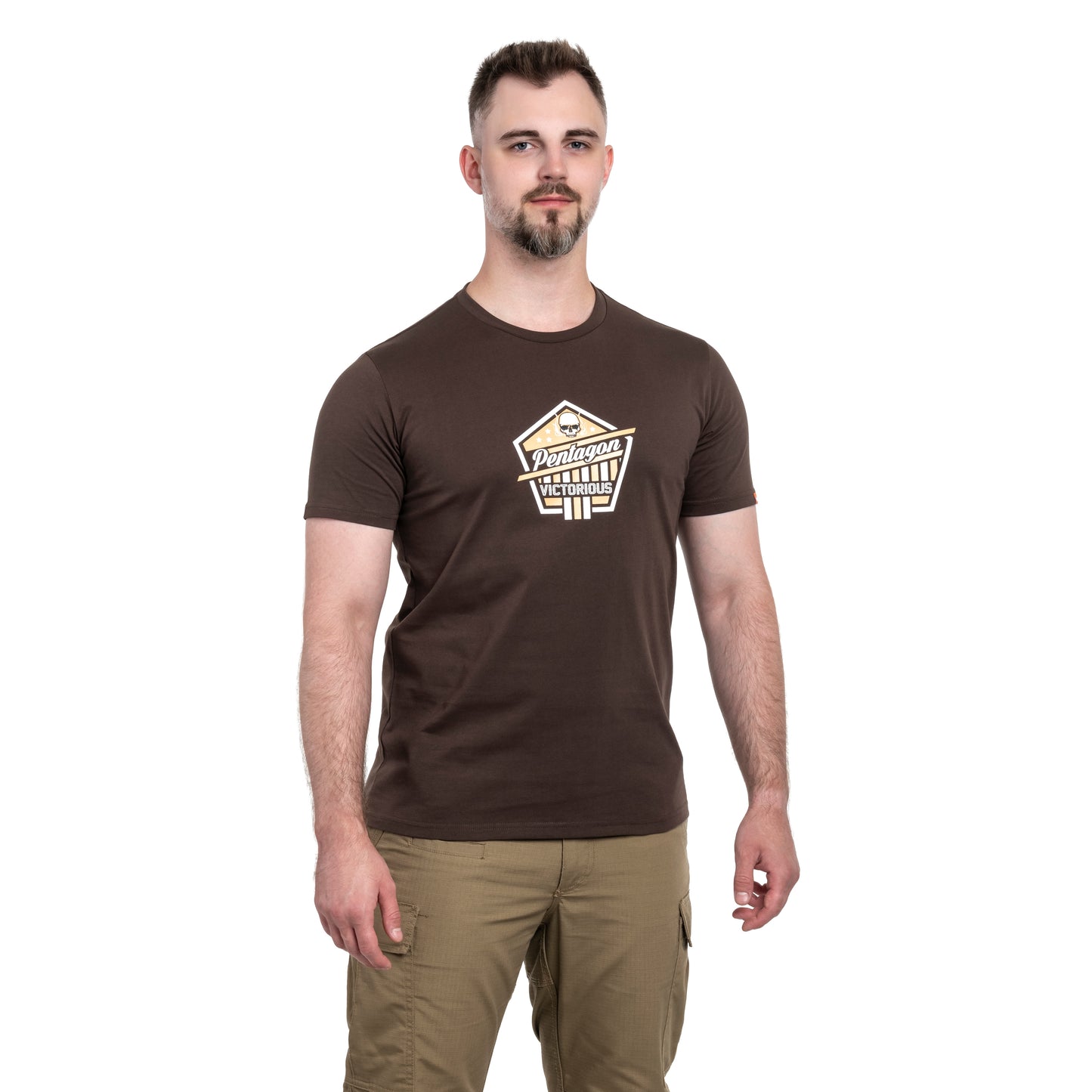 Koszulka T-Shirt Pentagon "Victorious" - Terra Brown