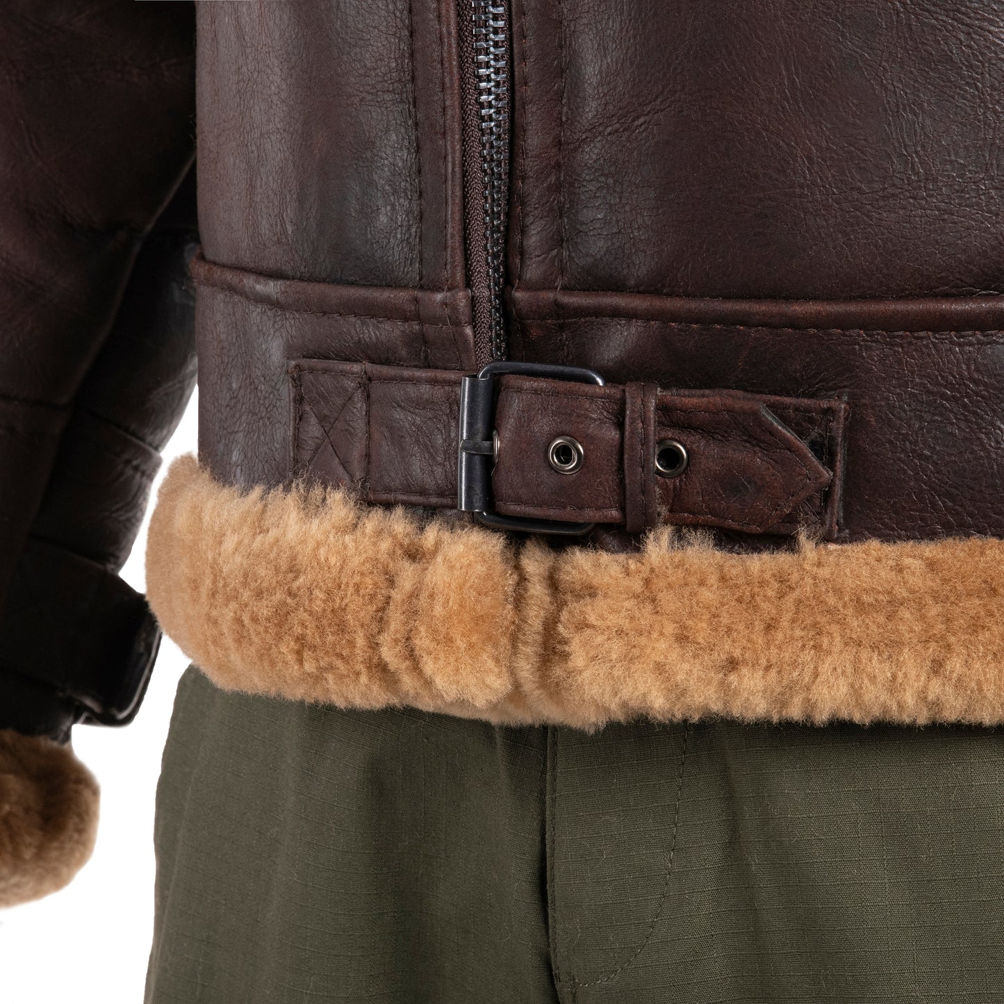 Kurtka skórzana Mil-Tec US B46 Sheepskin - Brown