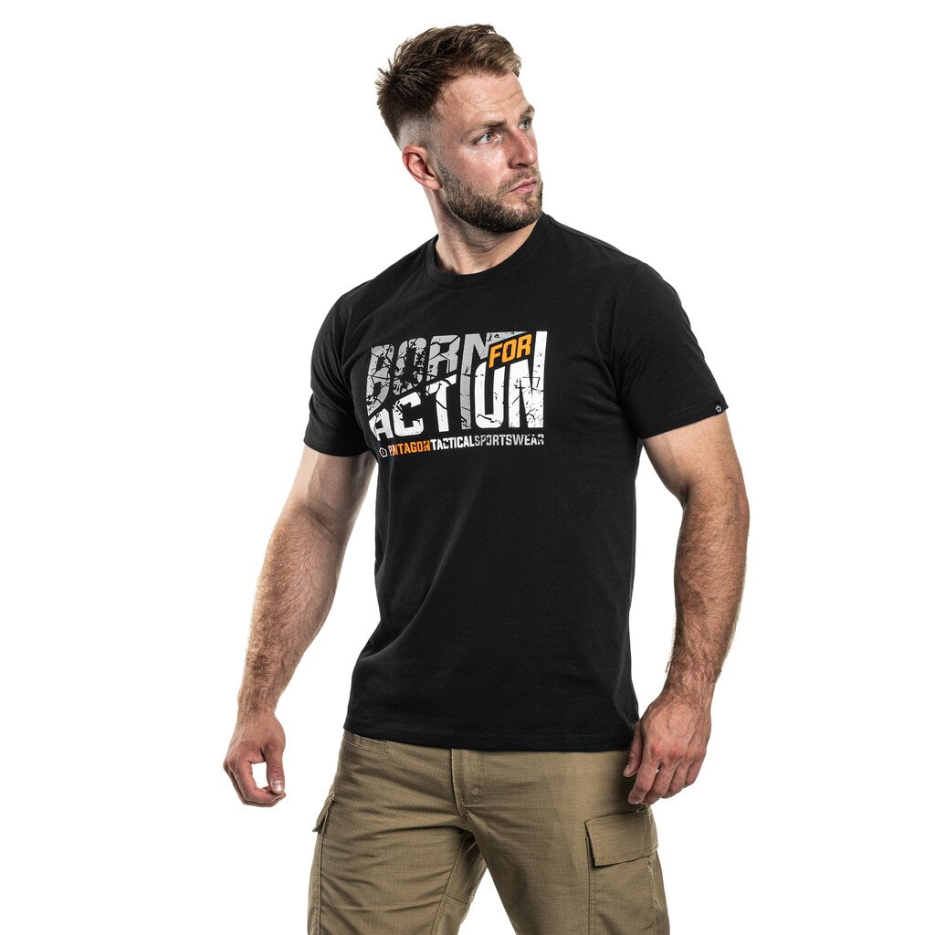 Koszulka T-Shirt Pentagon Ageron "Born For Action" - Black