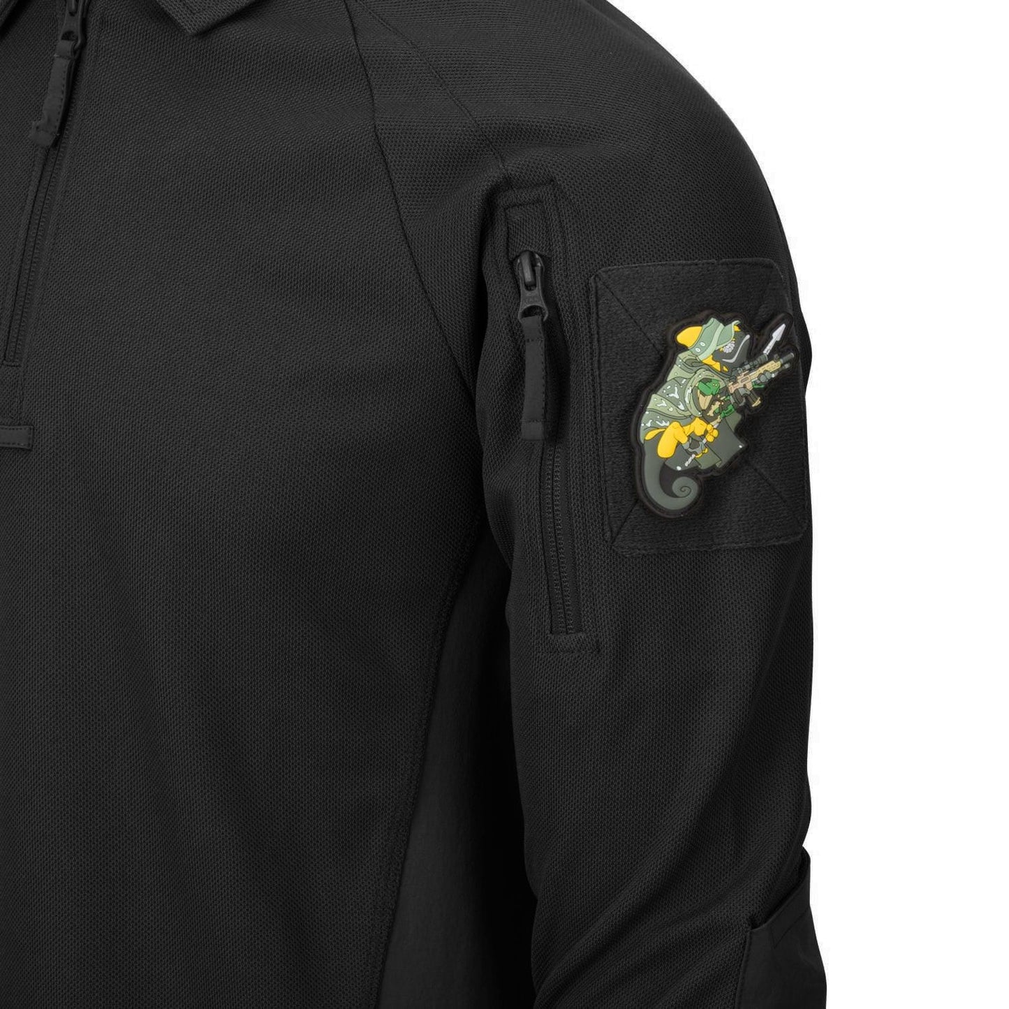 Koszulka polo Helikon Range Long Sleeve - Black