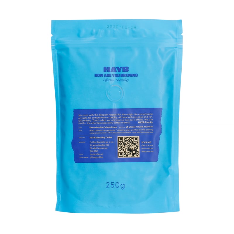 Kawa ziarnista HAYB Sie Przelewa Klasyk Filter Blend 250 g