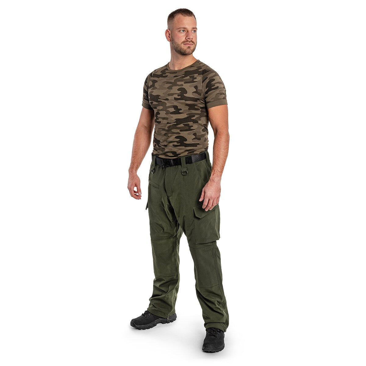 Spodnie ocieplane Mil-Tec Softshell Explorer wodoodporne - Olive