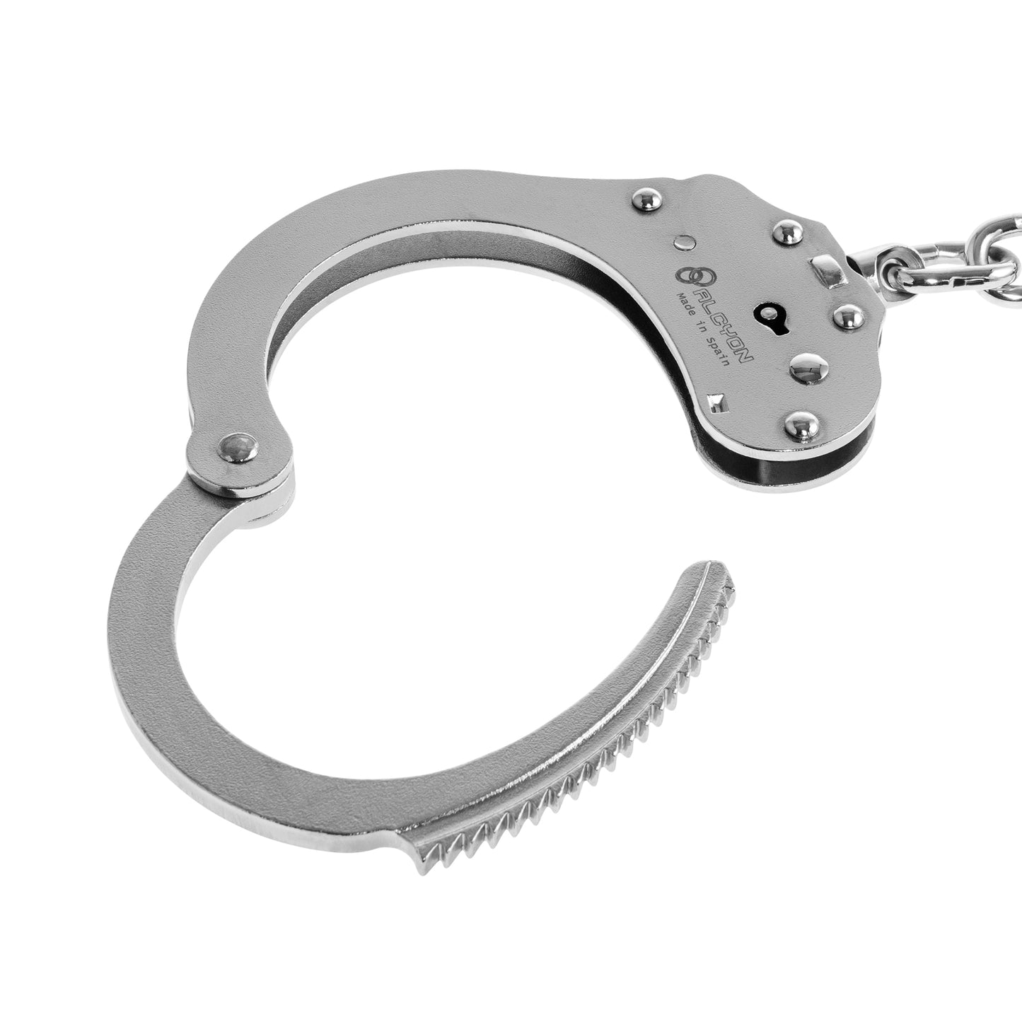 Kajdanki łańcuszkowe Alcyon Chain Steel Double Sided Double Lock - Srebrne