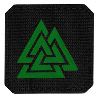 Naszywka M-Tac Valknut Laser Cut fluorescencyjna - Black