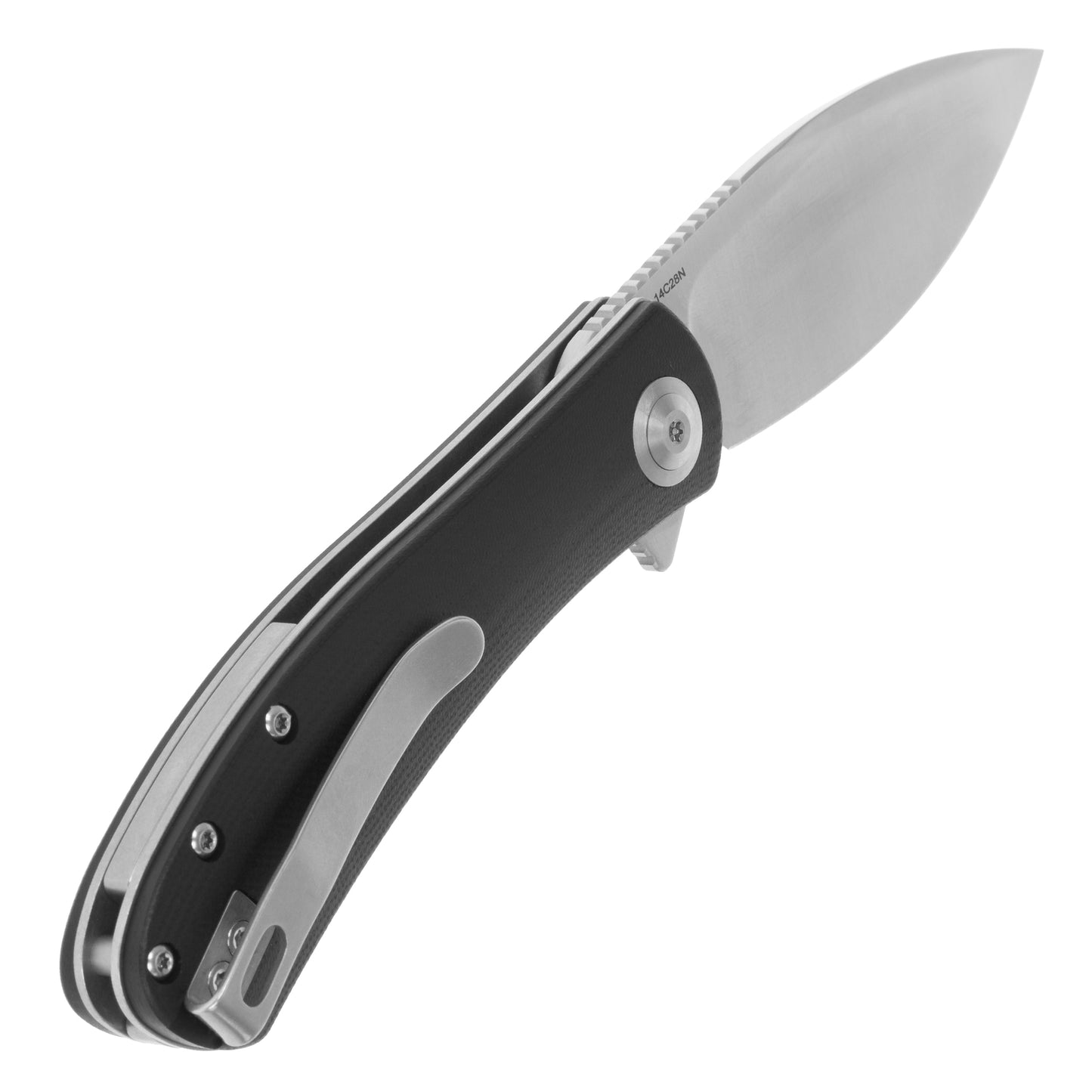 Nóż składany Trollsky Knives Mandu EVO Satin 14C28N/Black G10