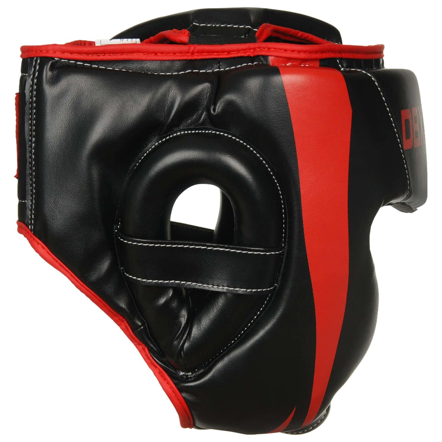 Kask bokserski DBX Bushido treningowy/sparingowy - Czarny/Czerwony