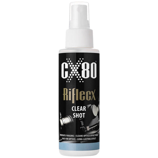 Spray czyszczący RifleCX Clear Shot do optyki zapobiegający parowaniu - 100 ml