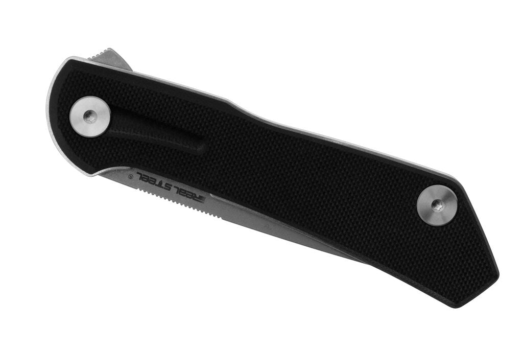 Nóż składany Real Steel Valore Silver Blade 7091BS - Black