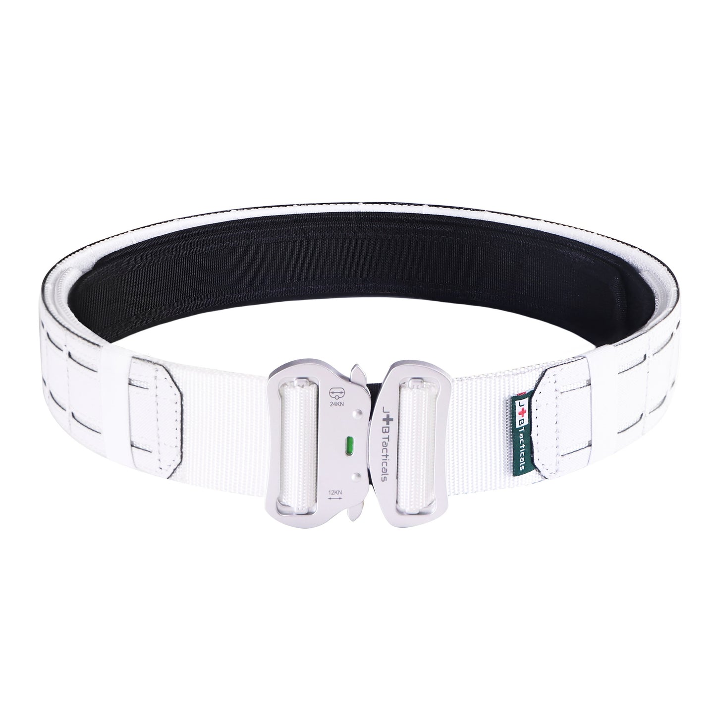 Pas taktyczny JB Tacticals MOLLE Laser Cut z pasem wewnętrznym - White