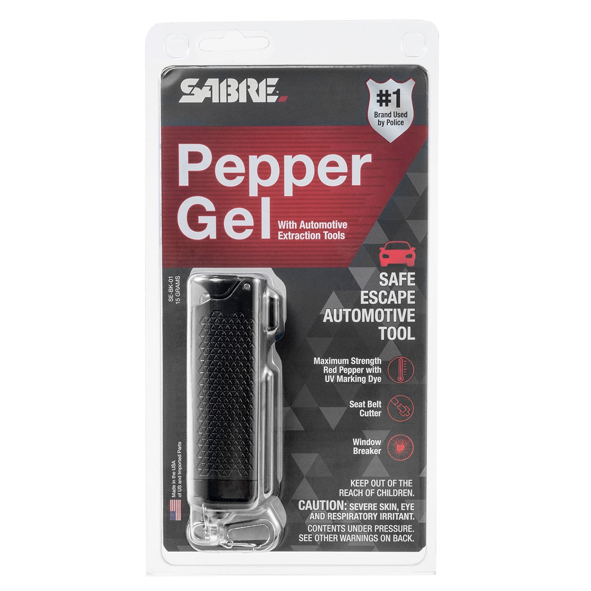 Gaz pieprzowy Sabre Red Safe Escape 15 ml - żel - black