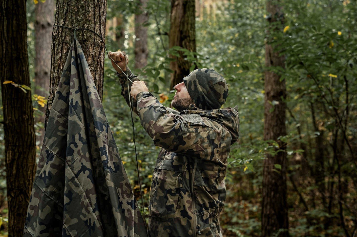 Czapka Helikon Watch Cap - wz.93 Pantera PL Woodland